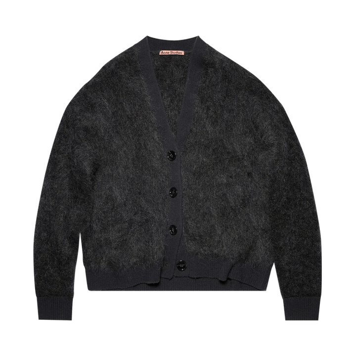 Acne Studios Mohair Wool Fluffy Cardigan 'Anthracite'