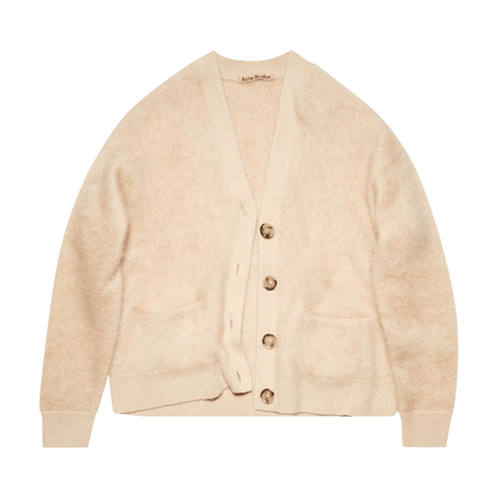 Acne Studios Mohair Wool Fluffy Cardigan 'Warm Beige'