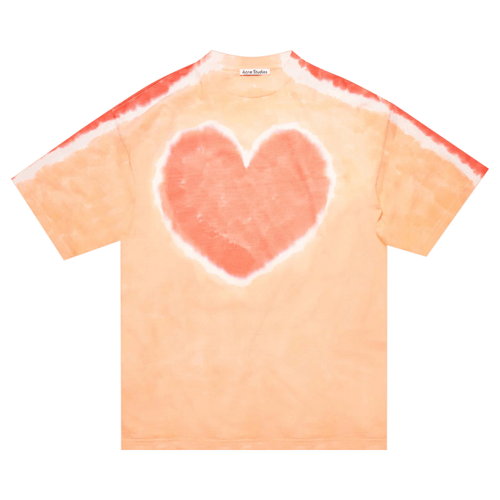 Acne Studios Tie Dye Heart T-Shirt 'Green/Brown'