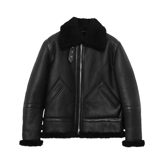 Acne Studios Shearling Aviator Jacket 'Black'