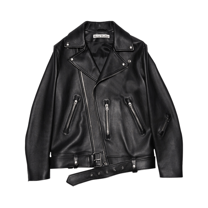 Acne Studios Leather Biker Jacket 'Black'