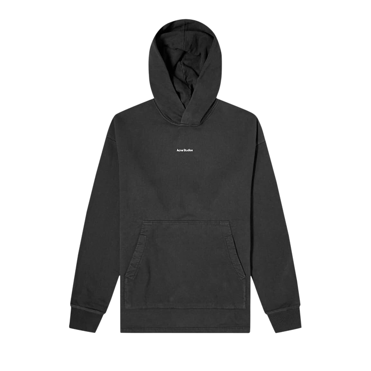 Acne Studios Logo Hooded Sweatshirt 'Black'
