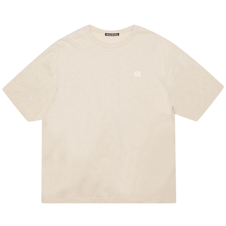 Acne Studios Face Logo Patch T-Shirt 'Oatmeal Melange'