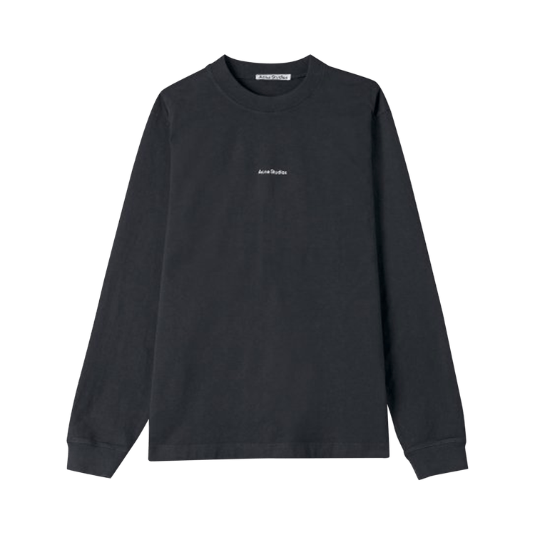 Acne Studios Logo Long-Sleeve T-Shirt 'Black'