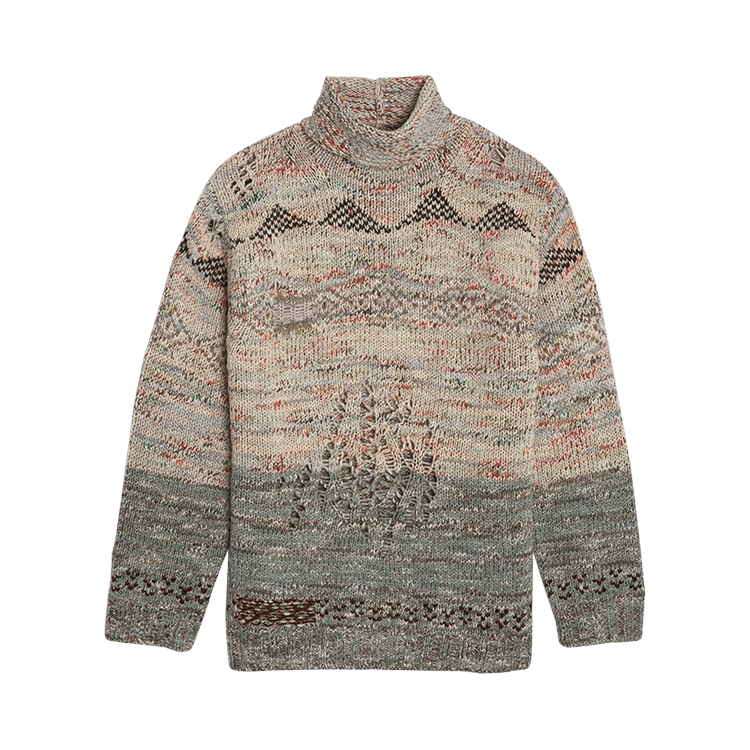 Acne Studios Roll-Up Deconstructed Wool Jumper 'Sand Beige'