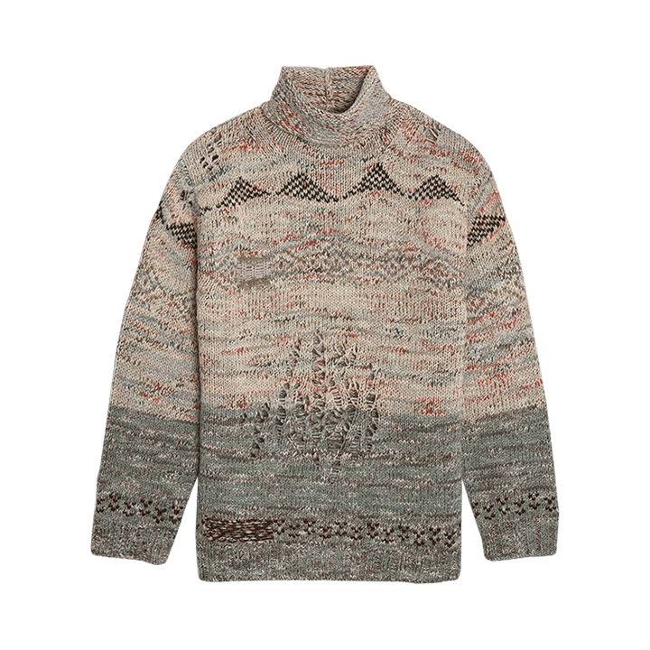 Acne Studios Roll-Up Deconstructed Wool Jumper 'Sand Beige'