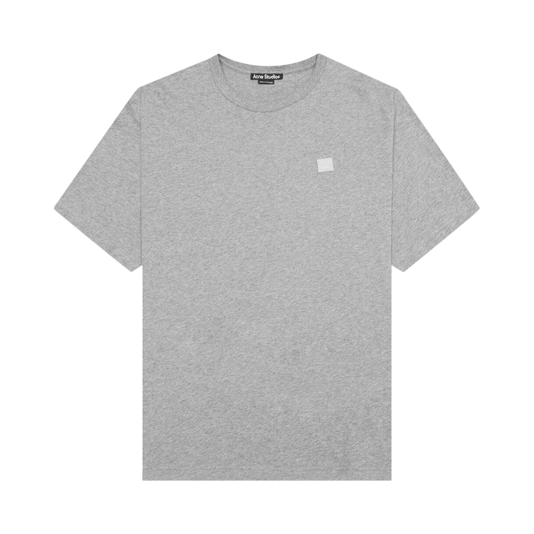 Acne Studios Face Logo Patch T-Shirt 'Light Grey Melange'