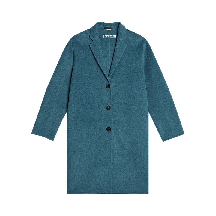 Acne Studios Single Breasted Coat 'Aqua Blue'