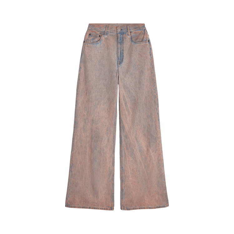 Acne Studios Pink Tap Loose Fit Denim Pants 'Light Blue/Pink'