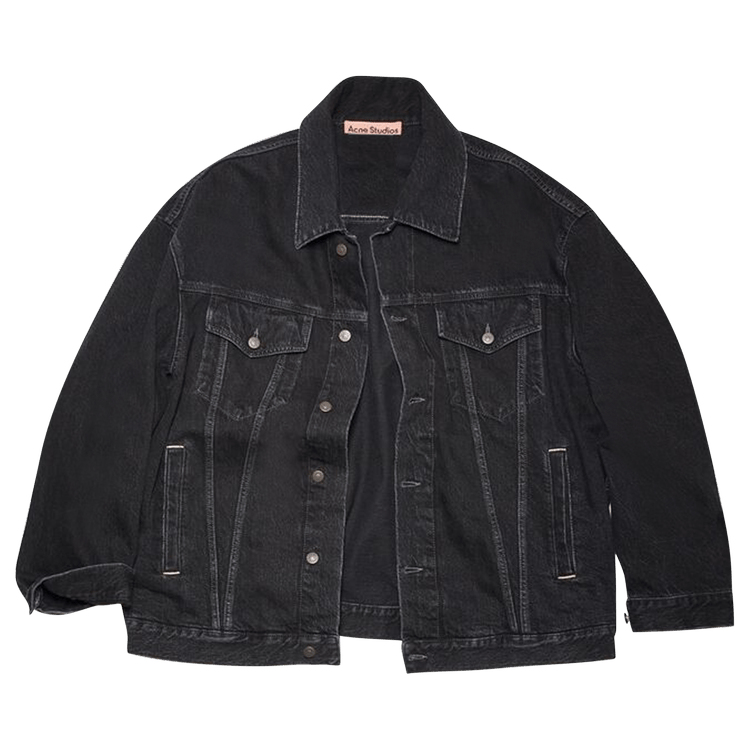 Acne Studios Loose Fit Denim Jacket 'Black'