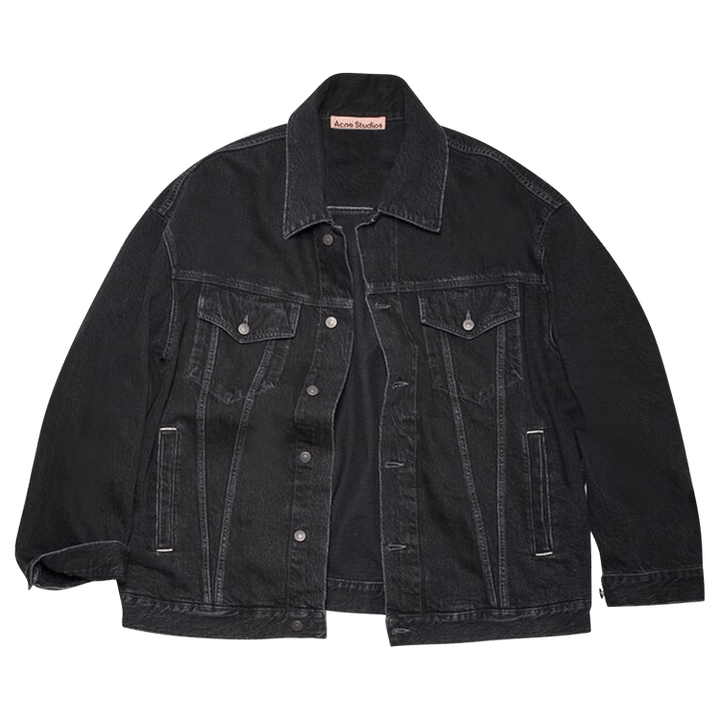 Acne Studios Loose Fit Denim Jacket 'Black'