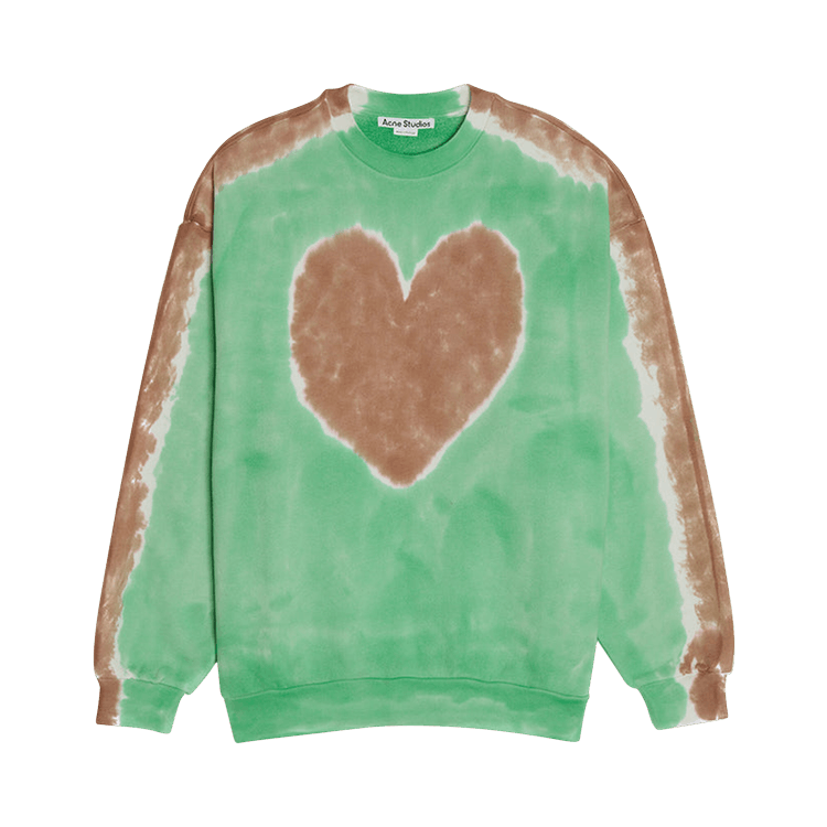 Acne Studios Fyre Coeur Crew Sweatshirt 'Green/Brown'
