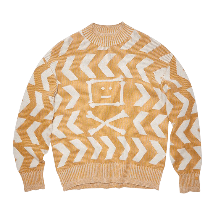 Acne Studios Crewneck Jumper 'Saffron Yellow/Oatmeal Beige'