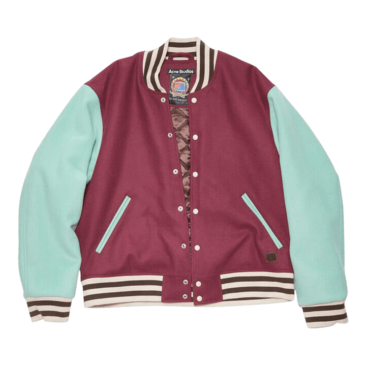 Acne Studios Wool Blend Jacket 'Wine Red'