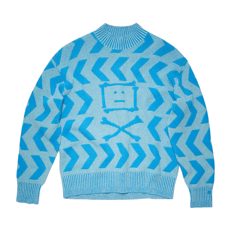Acne Studios Crewneck Jumper 'Spearmint Green/Sapphire Blue'