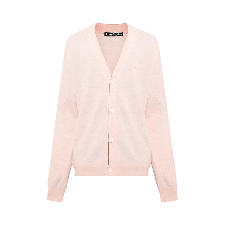 Acne Studios Wool Knit Cardigan 'Faded Pink Melange'