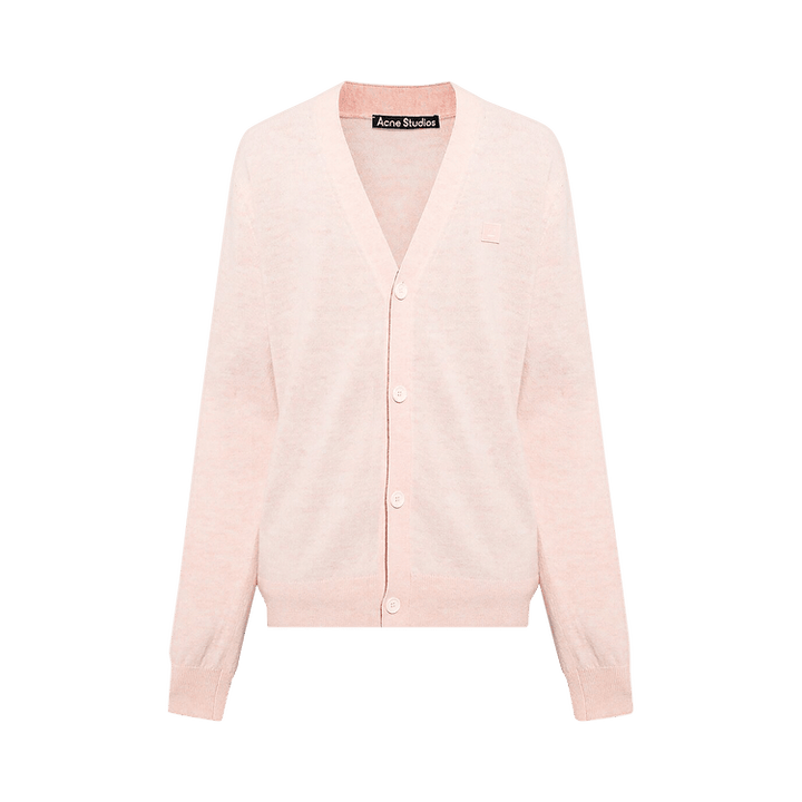Acne Studios Wool Knit Cardigan 'Faded Pink Melange'