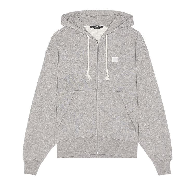 Acne Studios Zip Hoodie 'Light Grey Melange'