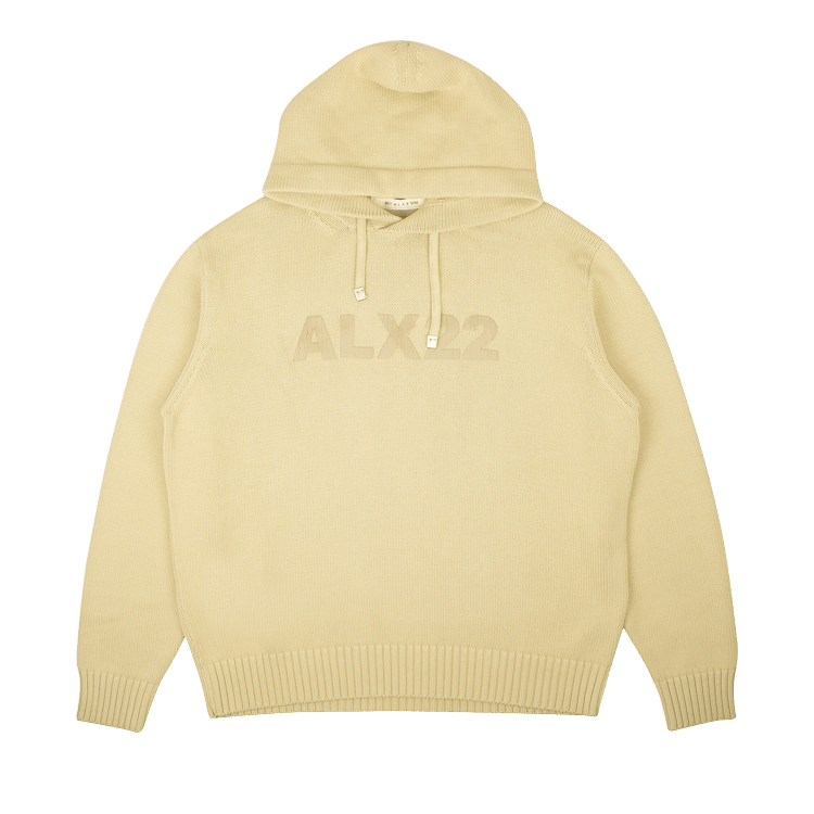 1017 ALYX 9SM Treated Logo Knit Hoodie 'Beige'