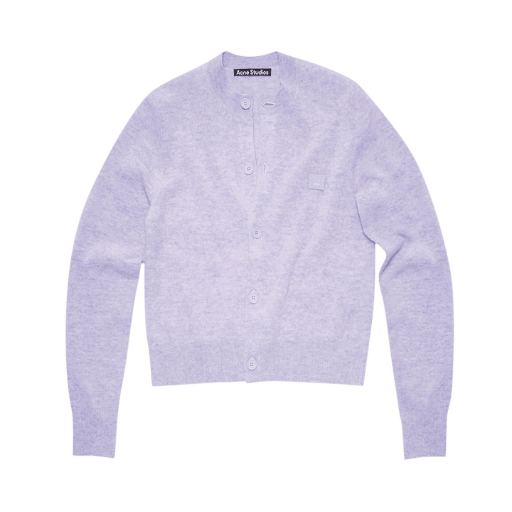 Acne Studios Wool Crewneck Cardigan 'Purple'
