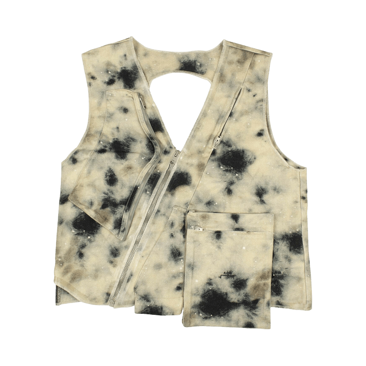 A-Cold-Wall* Tie Dye Asymmetric Vest 'White'