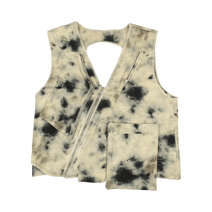 A-Cold-Wall* Tie Dye Asymmetric Vest 'White'