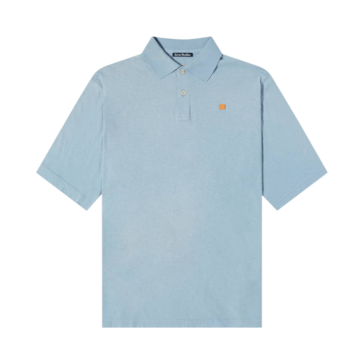 Acne Studios Egnes Face Fade Out Polo 'Dusty Blue'