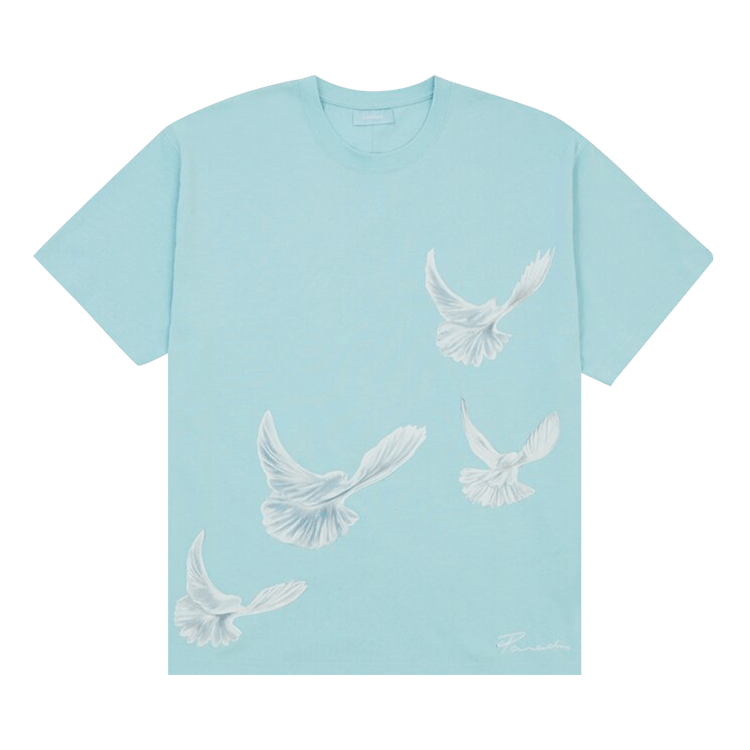 3.PARADIS Singing Doves T-Shirts 'Sky Blue'