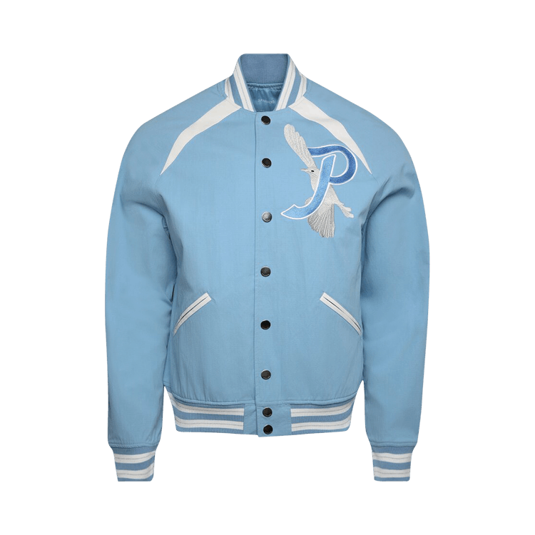 3.PARADIS High Loft Varsity Jacket 'Sky Blue'