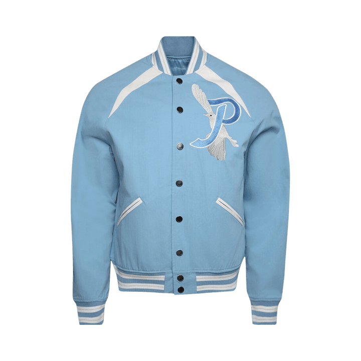 3.PARADIS High Loft Varsity Jacket 'Sky Blue'