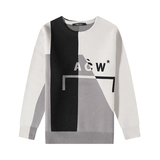 A-Cold-Wall* Geometric Knit Crewneck 'Bone'