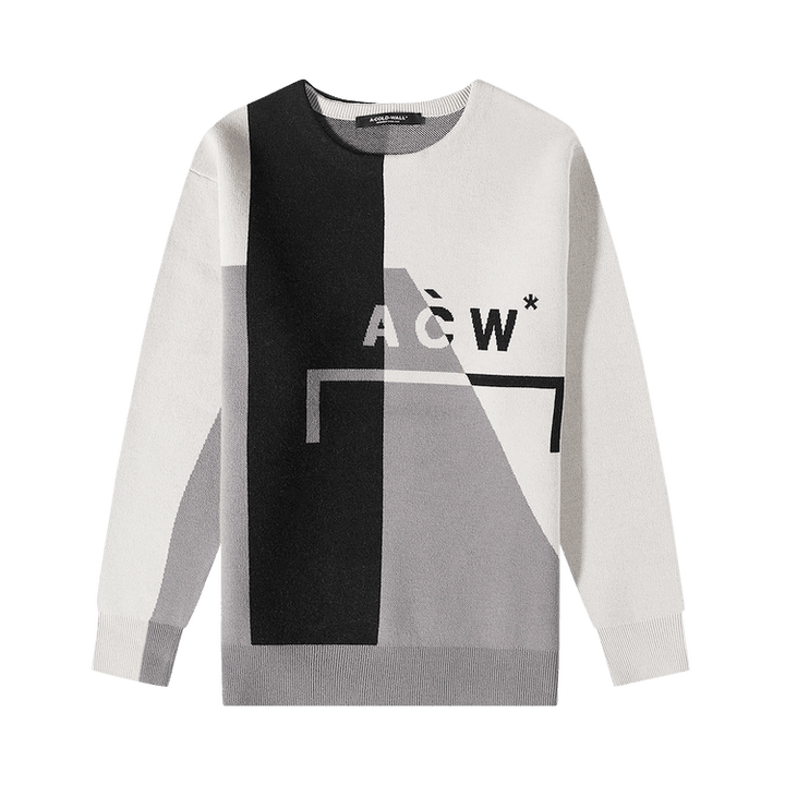 A-Cold-Wall* Geometric Knit Crewneck 'Bone'
