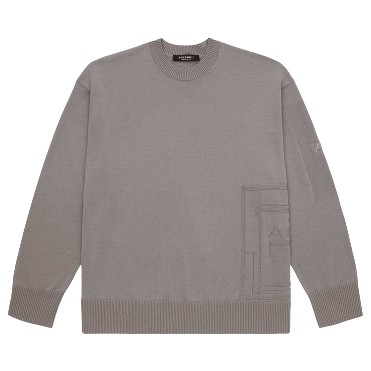 A-Cold-Wall* Wrap Stitch Knit 'Mid Grey'