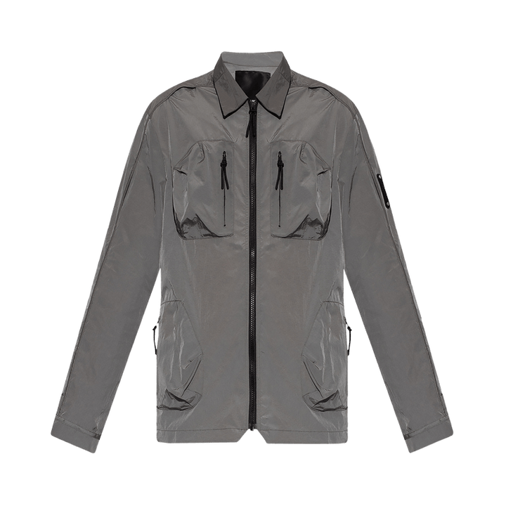 A-Cold-Wall* Branding Nylon Overshirt 'Mid Grey'