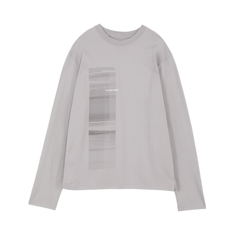 A-Cold-Wall* Diffusion Graphic Long Shirt Tee 'Mid Grey'