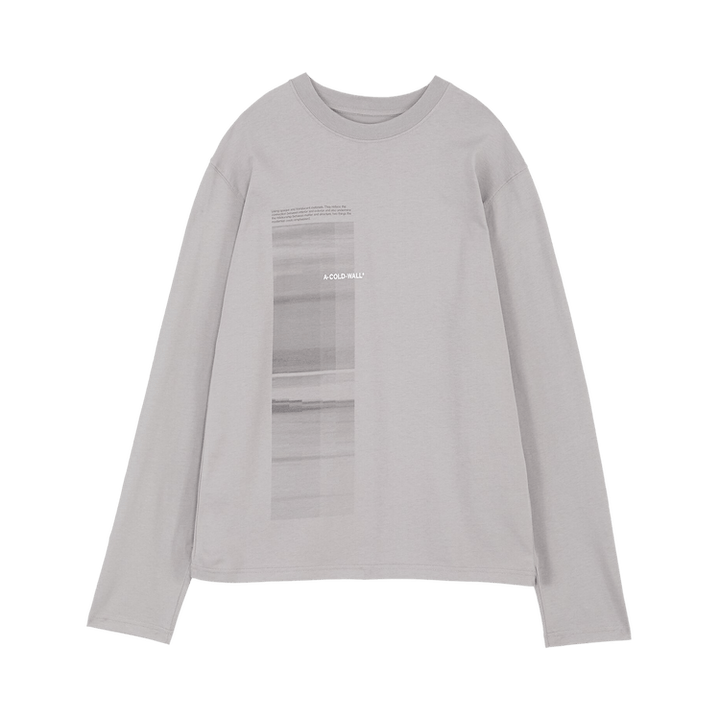 A-Cold-Wall* Diffusion Graphic Long Shirt Tee 'Mid Grey'
