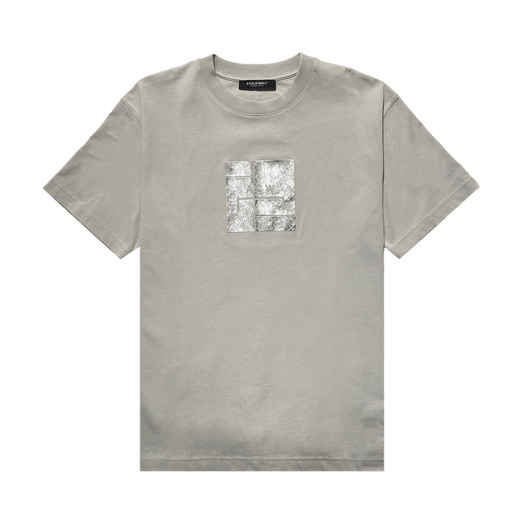 A-Cold-Wall* Foil Grid Short-Sleeve T-Shirt 'Bone'