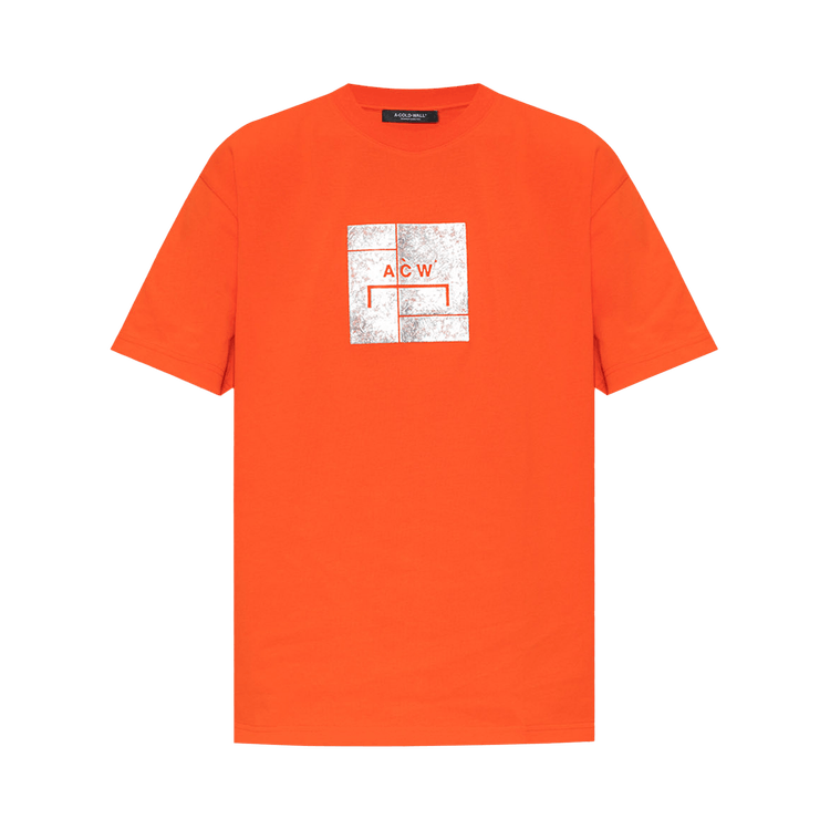 A-Cold-Wall* Foil Grid Short-Sleeve T-Shirt 'Volt Red'