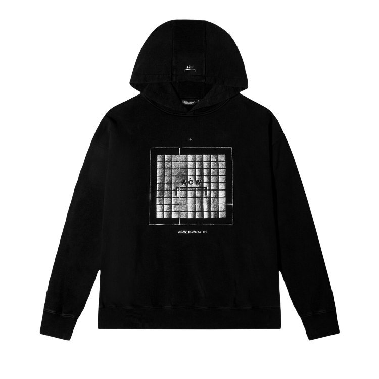 A-Cold-Wall* Foil Grid Hoodie 'Black'