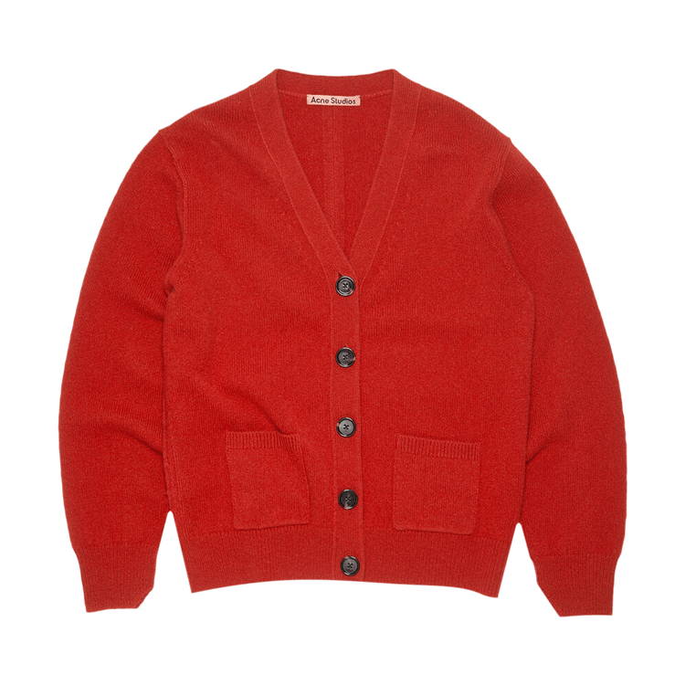 Acne Studios Wool Cashmere Cardigan 'Cardinal Red'