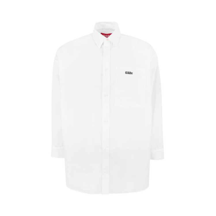 032C Half Moon Wide Shoulder Shirt 'White'