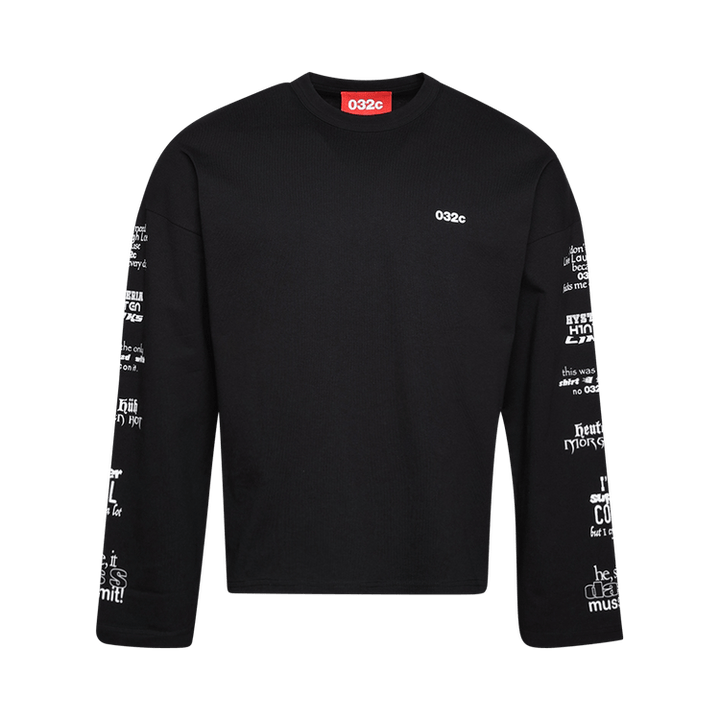 032C Content Supersize Long-Sleeve 'Black'