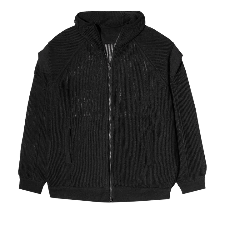 Acronym Cashllama Silk Mesh Hooded Jacket 'Black'