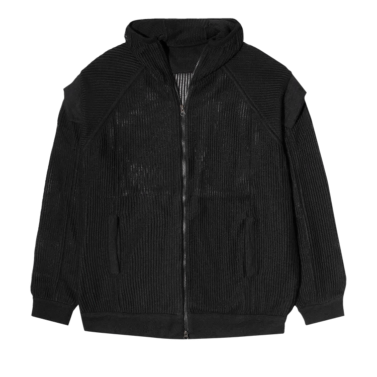 Acronym Cashllama Silk Mesh Hooded Jacket 'Black'