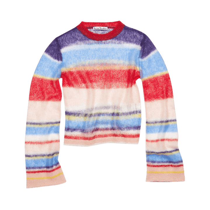 Acne Studios Mohair Stripe Jumper 'Blue/Multicolor'