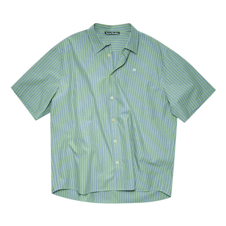 Acne Studios Short-Sleeve Button Up Shirt 'Jade Green'