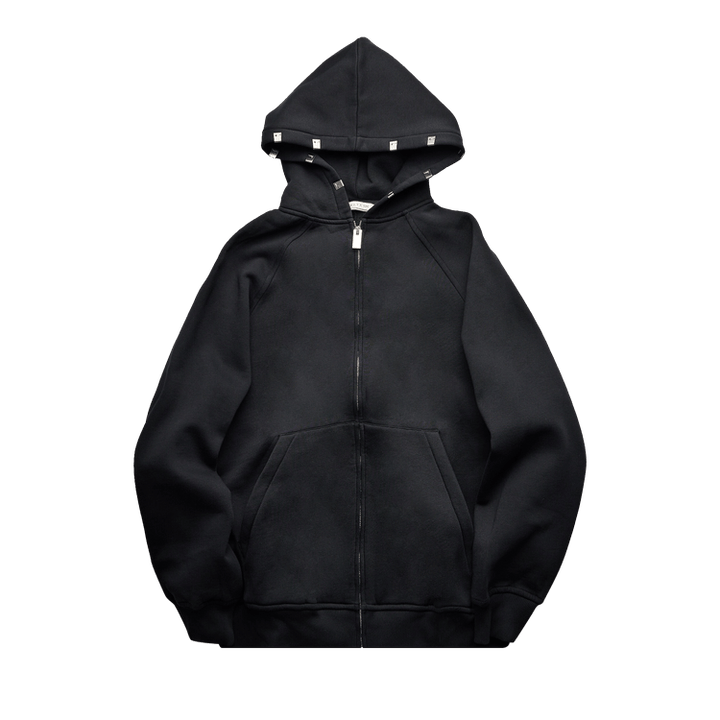 1017 ALYX 9SM Lightercap Hooded Zip Sweatshirt 'Black'
