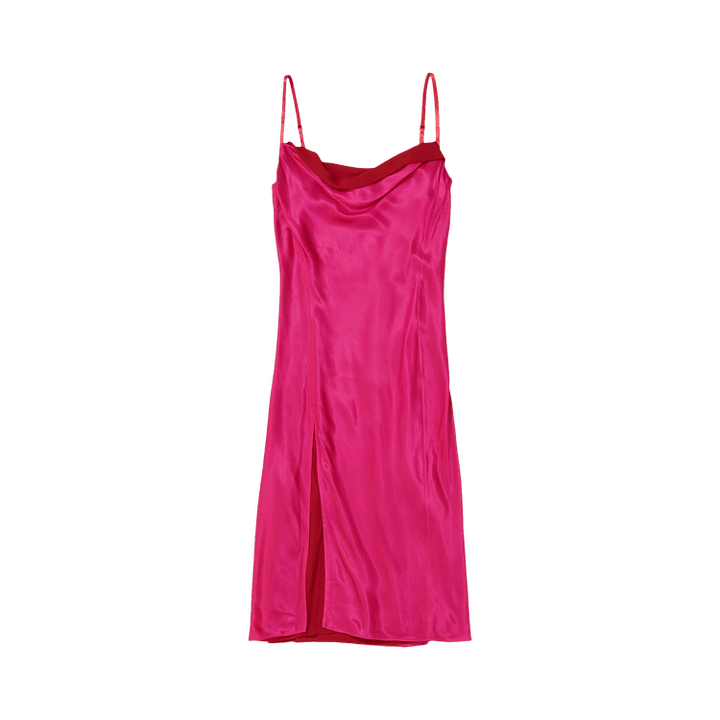 Acne Studios Satin Slip Dress 'Fuscia Pink'