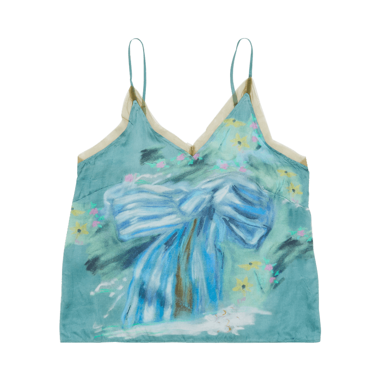 Acne Studios Printed Strap Top 'Green'