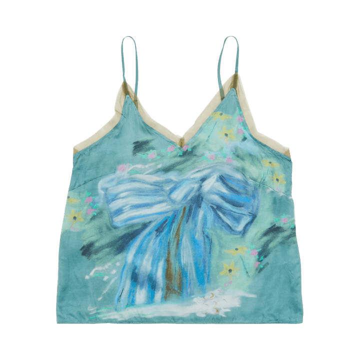 Acne Studios Printed Strap Top 'Green'